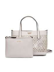 Guess Torebka Letty Mini HWPG99 11750 Biały. Białe torebki klasyczne Guess, z aplikacjami, ze skóry, bez dodatków. Za 589.99 zł.
