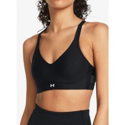 Stanik sportowy Under Armour Infinity 2.0 Low Sports Bra D-DD. Czarne biustonosze sportowe Under Armour, bez wzorów, na fitness i siłownię. Za 151.99 zł.