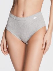 Chantelle Figi klasyczne z wysokim stanem Comfort C15P70 Szary. Szare figi Chantelle, bez wzorów, z bawełny, z podwyższonym stanem. Za 69.99 zł.