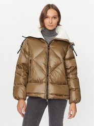 Deha Kurtka puchowa D93581 Brązowy Regular Fit. Brązowe kurtki Deha, na zimę, xs, bez wzorów, z puchu, bez kaptura. Za 759.99 zł.