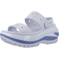 Sandały CROCS CLASSIC MEGA CRUSH SANDAL Niebieski. Niebieskie sandały Crocs, bez wzorów, z gumy, bez obcasa, bez zapięcia. Za 387.99 zł.