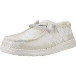 Buty HEY DUDE WENDY FLORAL Złoty. Żółte trekkingi Hey dude, bez wzorów, z tkaniny, bez zapięcia, trekkingowe. Za 263.99 zł.