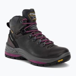 Buty trekkingowe damskie Grisport 13503D30G. Szare buty trekkingowe Grisport, bez wzorów, z materiału, bez zapięcia, trekkingowe. Za 499.99 zł.