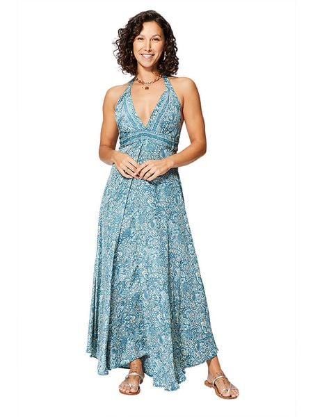 Ipanima Sukienka w kolorze błękitnym rozmiar: 34-40. Niebieskie sukienki Ipanima, bez wzorów, klasyczne, bez kołnierzyka, bez ramiączek, maxi. Za 57.20 zł.