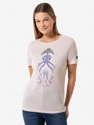 Super.natural Koszulka funkcyjna "Octopussy" w kolorze jasnoróżowym rozmiar: L. Różowe t-shirty sportowe super.natural, l, bez wzorów, z wełny, bez ramiączek, outdoorowe. Za 152.99 zł.