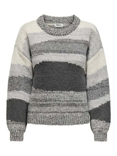 ONLY Sweter w kolorze szarym rozmiar: M. Szare swetry ONLY, m, bez wzorów, ze splotem, bez ramiączek. Za 78.84 zł.