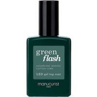 Manucurist - Vernis green Flash - Lakier Półpermanentny Top Coat - green Flash - Top Coat 15 ml - Dla Kobiet. Zielone topy Manucurist, bez wzorów, z lakierowanej skóry, bez kołnierzyka, bez ramiączek. Za 92.00 zł.