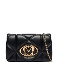 LOVE MOSCHINO Torebka JC4043PP0OLC0000 Czarny. Czarne kopertówki Love Moschino, bez wzorów, ze skóry, wizytowe, bez dodatków. Za 789.99 zł.