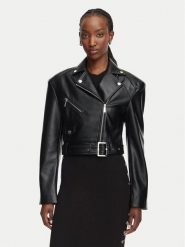KARL LAGERFELD Kurtka z imitacji skóry B3W14008 Czarny Regular Fit. Czarne kurtki KARL LAGERFELD, bez wzorów, ze skóry, bez kaptura. Za 1,749.00 zł.