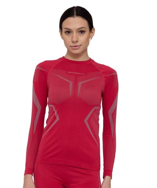 Bluza damska termoaktywna Brubeck DRY. Czerwone bluzy Brubeck, xl, bez wzorów, z dzianiny, bez kaptura, do biegania. Za 159.99 zł.