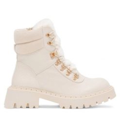 Botki DeeZee. Brązowe botki DeeZee, bez wzorów, bez obcasa, na płaskiej podeszwie, bez zapięcia. Za 139.99 zł.