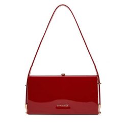 Torebka Eva Minge. Czerwone kopertówki Eva Minge, bez wzorów, wizytowe, bez dodatków. Za 199.99 zł.