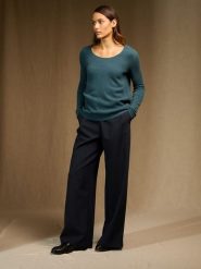 Perfect Cashmere Kaszmirowy sweter "Kelley" w kolorze turkusowym rozmiar: L. Niebieskie swetry Perfect Cashmere, l, bez wzorów, z kaszmiru, bez ramiączek. Za 465.55 zł.