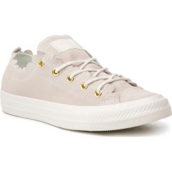 Tenisówki CONVERSE - Ctas Ox 563418C Egret/Gold/Egret. Brązowe trampki Converse, bez wzorów, z gumy, bez zapięcia. W wyprzedaży za 239.00 zł.