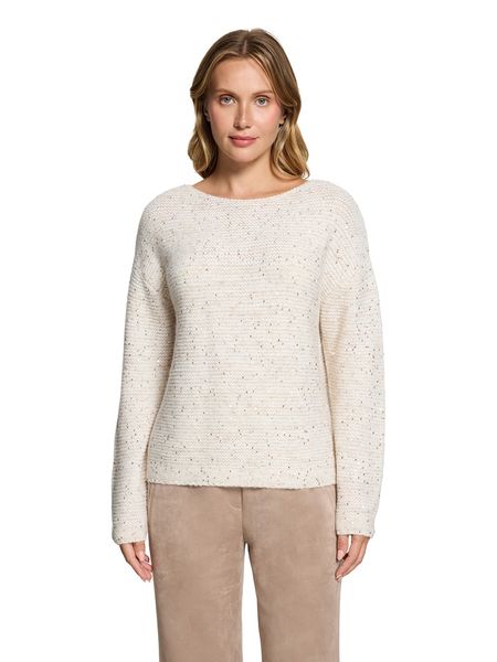 BETTY & CO Sweter w kolorze kremowym rozmiar: 46. Brązowe swetry Betty & Co, bez wzorów, z wełny, bez ramiączek. Za 154.95 zł.