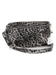 Anna Morellini Skórzana saszetka &quot;Nunziatina&quot; w kolorze szaro-czarnym - 25 x 14 x 1 cm rozmiar: onesize. Czarne nerki i saszetki Anna Morellini, bez wzorów, z materiału, sportowe, bez dodatków. Za 173.99 &#122;&#322;.