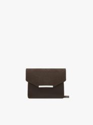 Czekoladowa mała torebka damska. Brązowe torebki klasyczne Ryłko, bez wzorów, ze skóry, eleganckie, małe, bez dodatków. Za 299.99 zł.