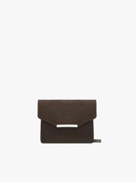Czekoladowa mała torebka damska. Brązowe torebki klasyczne Ryłko, bez wzorów, ze skóry, eleganckie, małe, bez dodatków. Za 299.99 zł.