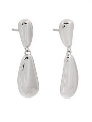 Calvin Klein Kolczyki 35000606 Srebrny. Szare kolczyki Calvin Klein, metalowe. Za 229.99 zł.