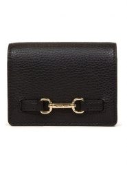 Michael Kors Skórzany portfel w kolorze czarnym - 10 x 8 x 3 cm rozmiar: onesize. Czarne portfele Michael Kors, bez wzorów, z materiału. Za 217.99 zł.