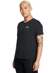 Under Armour Koszulka sportowa w kolorze czarnym rozmiar: S. Czarne t-shirty sportowe Under Armour, s, bez wzorów, z materiału, bez ramiączek, outdoorowe. Za 117.73 zł.