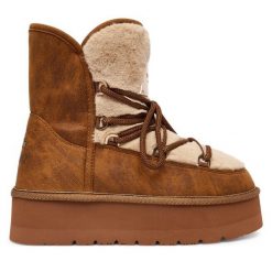 Śniegowce REPLAY. Brązowe śniegowce Replay, bez wzorów, bez zapięcia. Za 579.99 zł.
