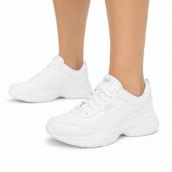 Buty damskie sneakersy sportowe Puma CILIA MODE. Białe buty treningowe Puma, bez wzorów, z gumy, bez zapięcia, trekkingowe. Za 229.00 zł.