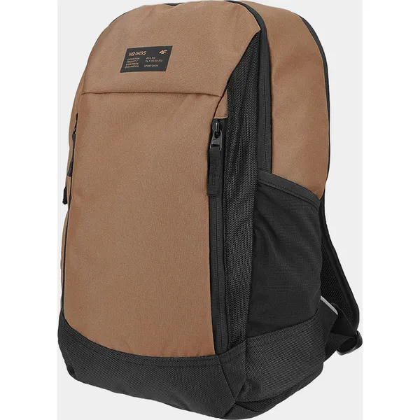 Plecak miejski (19 L) z kieszenią na laptopa. Szare plecaki 4f, bez wzorów, bez dodatków. Za 129.99 zł.