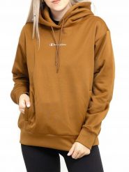 Bluza na co dzień damska CHAMPION ciepła z kapturem. Brązowe bluzy Champion, l, bez wzorów, z bawełny, klasyczne, bez ramiączek, z kapturem. Za 241.00 zł.