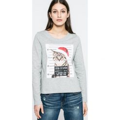 Only - Bluza. Szare bluzy marki ONLY, z nadrukiem, z bawełny. W wyprzedaży za 69.90 zł.