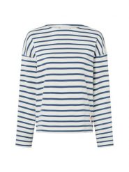 Marie Lund Bluza damska Kobiety Bawełna biały|niebieski|wielokolorowy w paski, XXL. Białe bluzy bez kaptura Marie Lund, xxl, bez wzorów, z bawełny, bez kaptura. Za 249.95 zł.