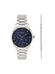 Esprit Zegarek ESLW23815LSI Srebrny. Szare, analogowe zegarki Esprit, srebrne. Za 369.99 zł.