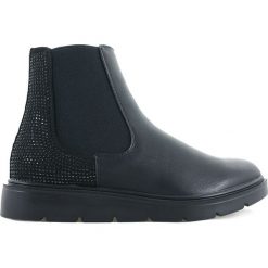 BOTKI DAMSKIE BAR 45-5 CZA. Botki BARSKI, bez wzorów, z futra, bez obcasa, na platformie, bez zapięcia. Za 39.00 zł.