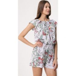 Biało-NIebieski Kombinezon Stuffed. Kombinezony marki Born2be. Za 39.99 zł.