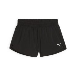 Damskie tkane szorty TAD ESSENTIALS 3" PUMA. Czarne szorty Puma, bez wzorów, sportowe. Za 109.00 zł.