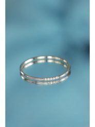 DIAMANTA Złoty pierścionek "Alliance Humilité" z diamentami rozmiar: 52. Szare pierścionki DIAMANTA, z diamentem, złote. Za 436.14 zł.