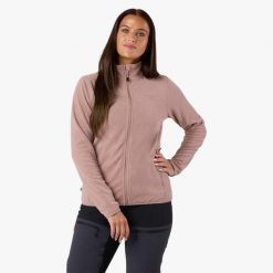 Bluza polarowa turystyka damska Swedemount Stryn Fleece szybkoschnąca. Brązowe bluzy bez kaptura SWEDEMOUNT, na zimę, bez wzorów, z polaru, narciarskie. W wyprzedaży za 125.00 zł.