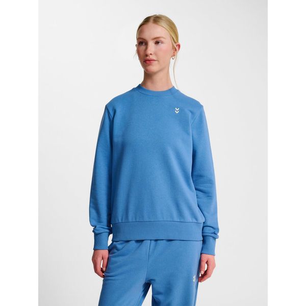 Damska bluza z okrągłym dekoltem Hummel Pulse. Niebieskie bluzy bez kaptura Hummel, na zimę, bez wzorów, bez kaptura. Za 187.00 zł.