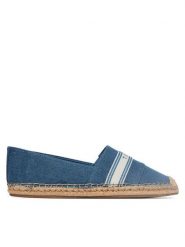 Tommy Hilfiger Espadryle Hilfiger Webbing Espadrille FW0FW09334 Niebieski. Niebieskie espadryle Tommy Hilfiger, bez wzorów, z materiału, bez obcasa. Za 289.99 zł.