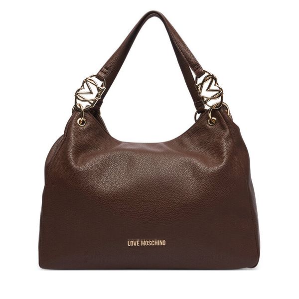 Torebka LOVE MOSCHINO. Brązowe shopper bag Love Moschino, bez wzorów, bez dodatków. Za 1,009.00 zł.
