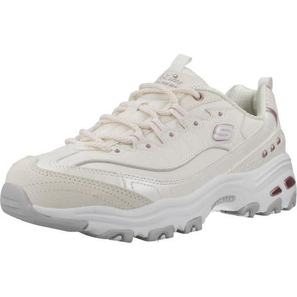 Buty SKECHERS DLITES Beżowy. Brązowe buty trekkingowe Skechers, z materiału, bez zapięcia. Za 344.00 zł.