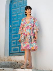 Isla Bonita by SIGRIS Sukienka ze wzorem rozmiar: XL. Sukienki Isla Bonita by SIGRIS, na co dzień, xl, bez wzorów, z bawełny, bez kołnierzyka, bez ramiączek, midi, proste. Za 153.71 zł.