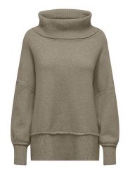 ONLY Sweter w kolorze szarobrązowym rozmiar: XL. Brązowe swetry ONLY, xl, bez wzorów, ze splotem, bez ramiączek. Za 79.40 zł.