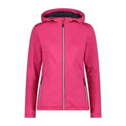 Polar z kapturem dla kobiet CMP. Czerwone bluzy z polaru CMP, bez wzorów, z polaru, trekkingowe. Za 389.00 zł.