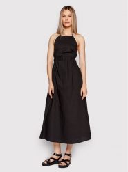 Herskind Sukienka letnia Petra 4416610 Czarny Regular Fit. Czarne sukienki Herskind, bez wzorów, z bawełny, bez kołnierzyka, bez ramiączek. Za 669.99 zł.