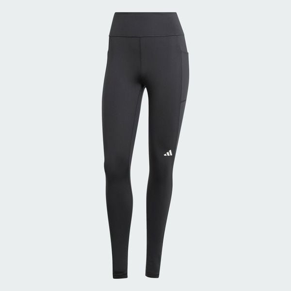 Legginsy Own the Run Winter Full Length. Czarne legginsy adidas, bez wzorów, z elastanu. Za 248.00 zł.