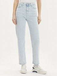 Tommy Jeans Jeansy Julie DW0DW17613 Błękitny Straight Fit. Niebieskie jeansy Tommy Jeans, bez wzorów, z bawełny. Za 269.99 zł.
