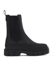Gino Rossi Botki 4064 Czarny. Czarne botki Gino Rossi, bez wzorów, ze skóry, bez obcasa, na płaskiej podeszwie, bez zapięcia. Za 429.99 zł.