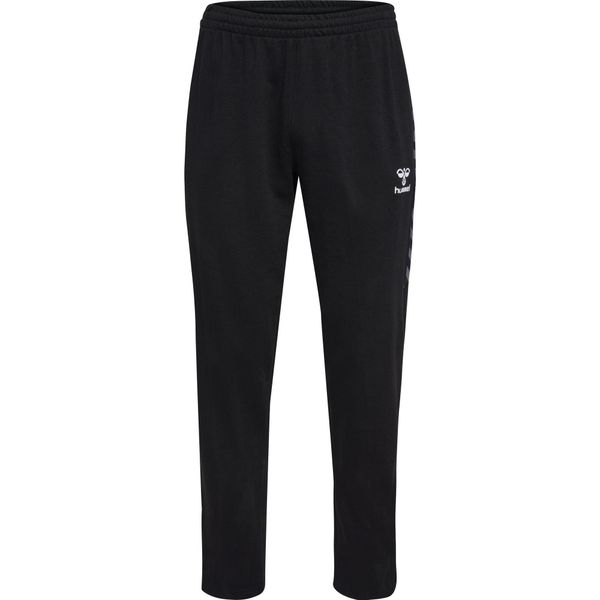 Spodnie sportowe dresowe Hummel Authentic Cotton Training Pants. Czarne spodnie dresowe Hummel, bez wzorów, z dresówki, do piłki nożnej. Za 212.50 zł.