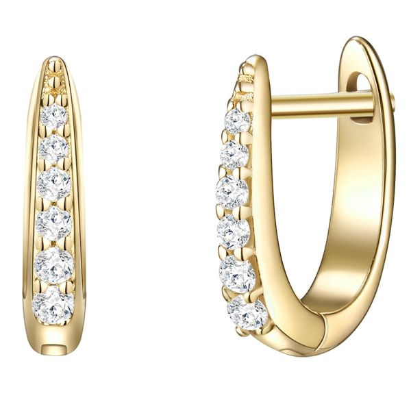 Glanzstücke München Srebrne kolczyki kreole srebro wysokiej próby Cyrkonia różowe złoto Kolczyki koła 1 ct Damski. Czerwone kolczyki Glanzstücke München, z cyrkonią, pozłacane. Za 199.99 zł.